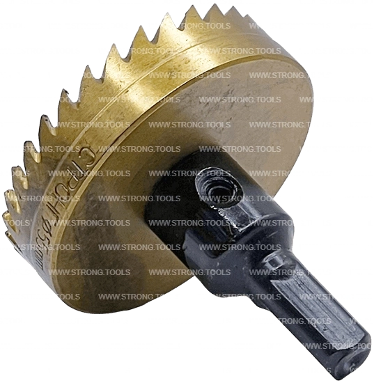 СТK-058  КОРОНКА ПО МЕТАЛЛУ  ЦИЛИНДРИЧЕСКАЯ HSS 55 мм GOLD фото 4