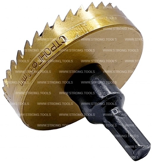 СТK-058  КОРОНКА ПО МЕТАЛЛУ  ЦИЛИНДРИЧЕСКАЯ HSS 60 мм GOLD фото 4