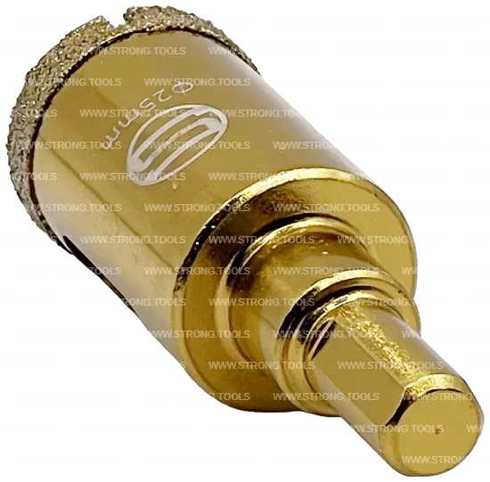 СTК-067 Коронка по стеклу и керамике с центрующим сверлом СТРОНГ 25мм GOLD фото 3
