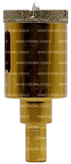 СTК-067 Коронка по стеклу и керамике с центрующим сверлом СТРОНГ 30мм GOLD фото 4