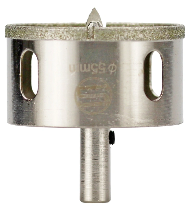 CTK-089  АЛМАЗНАЯ КОРОНКА С ЦЕНТРИРУЮЩИМ СВЕРЛОМ ПО СТЕКЛУ И КАФЕЛЮ Ф55mm фото 2
