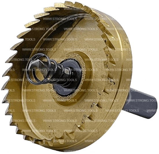 СТK-058  КОРОНКА ПО МЕТАЛЛУ  ЦИЛИНДРИЧЕСКАЯ HSS 55 мм GOLD фото 3