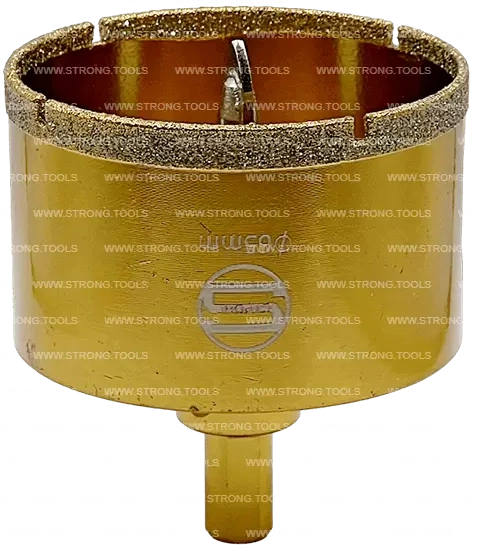 СTК-067 Коронка по стеклу и керамике с центрующим сверлом СТРОНГ 65мм GOLD фото 1