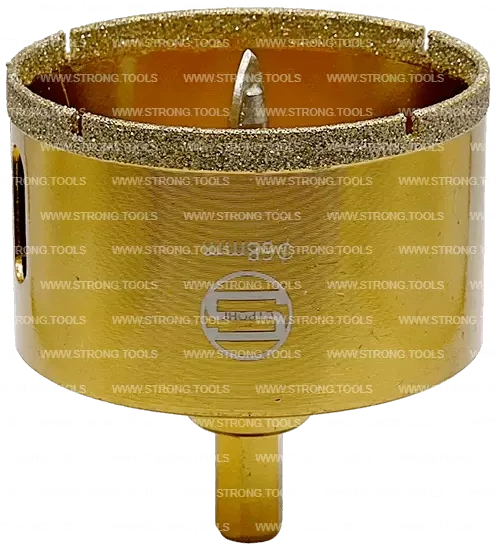 СTК-067 Коронка по стеклу и керамике с центрующим сверлом СТРОНГ 68мм GOLD фото 1